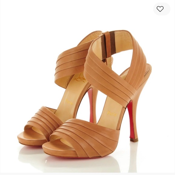 Christian Louboutin Brown Strappy Heels - Picture 7 of 7